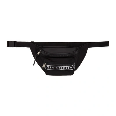 Givenchy 4g-webbing Technical Belt Bag In Black And White