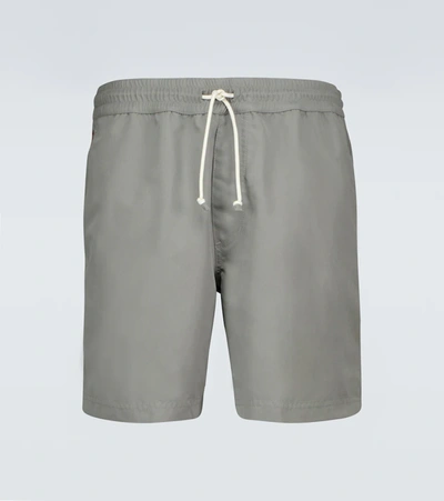 Brunello Cucinelli Relaxed-fit Swim Shorts In Grey
