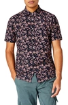 Good Man Brand Flex Pro Slim Fit Print Short Sleeve Button-up Shirt In Watermelon Ditsy Mirage