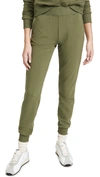 L Agence Luxe Lounge The Moss Jogger Pant In Olive