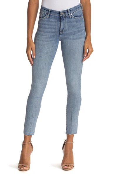 Allsaints Grace Dart Ankle Crop Skinny Jeans In Light Indigo Blue