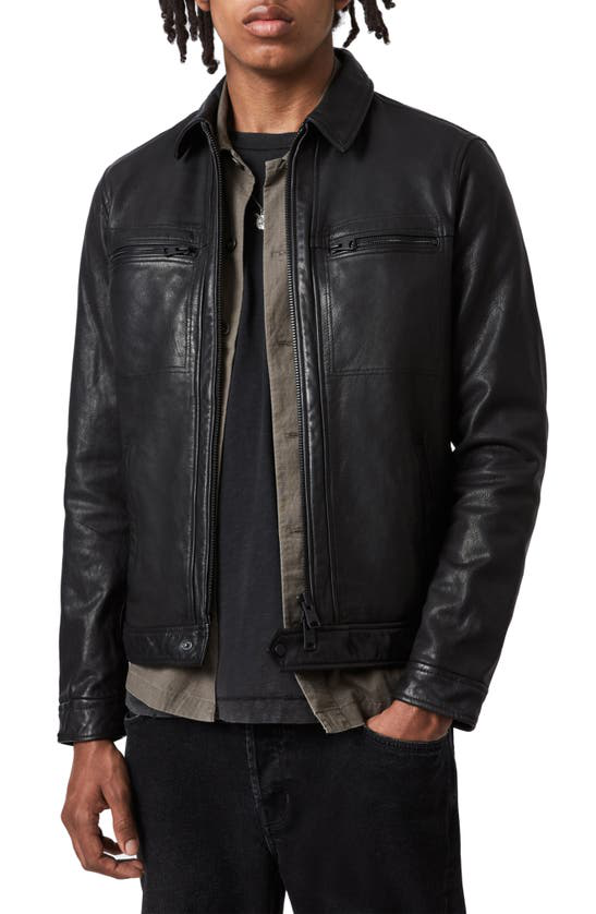 allsaints vieno leather jacket