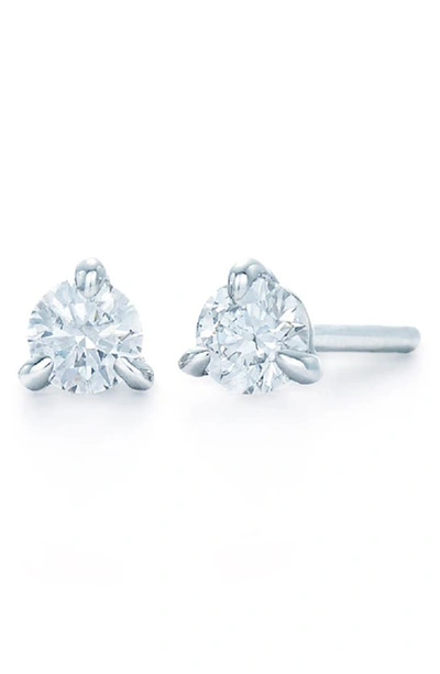 Kwiat Round Brilliant Cut Diamond & Platinum Stud Earrings In Platinum 0.25 Ctw