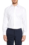 David Donahue Regular Fit Oxford Cotton Dress Shirt In White