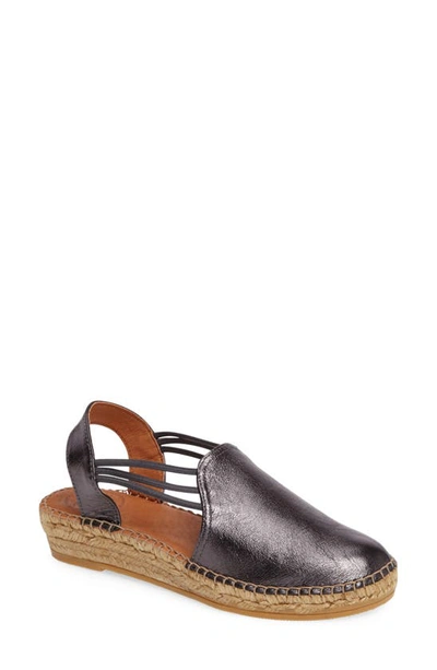 Toni Pons Noelia Espadrille Slip-on In Lead Leather