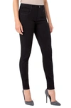 Liverpool Gia Glider Pull-on Skinny Jeans In Black Rinse