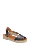 Toni Pons Etna Espadrille Sandal In Lead Leather