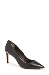 Ted Baker Wishiri Pump In Black/ Black Leather