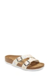 Birkenstock Yao Slide Sandal In Supernatural Flower White