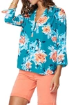 Curves 360 By Nydj Perfect Blouse In Orange Blossom