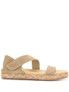 Pedro Garcia Open-toe Raffia-sole Sandals In Oak