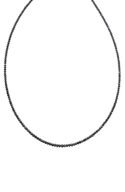Sethi Couture Diamond Necklace In Black/ White Gold