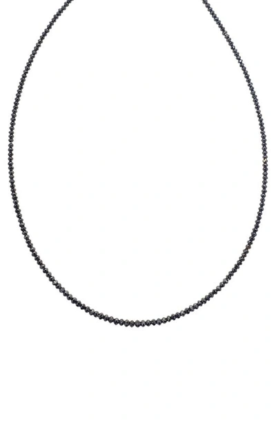 Sethi Couture Black Diamond Beaded Necklace