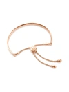 Monica Vinader Rose Gold Plated Vermeil Silver Fiji Small Chain Friendship Bracelet