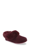 Sorel Go Coffee Run Faux Fur Slipper In Epic Plum