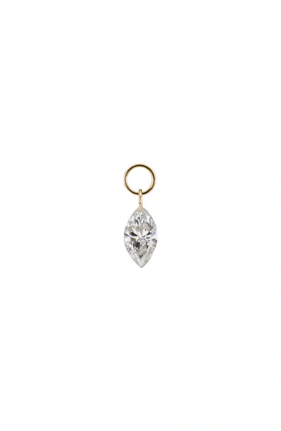 Maria Tash Marquise Diamond Earring Charm In Yellow Gold/ Diamond
