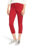 Wit & Wisdom Ab-solution Crop Skinny Pants In Tomato
