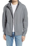 Nike Restore Dri-fit Full Zip Fleece Hoodie In Iron Grey/ Heather/ Black