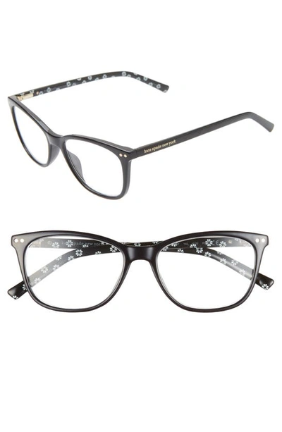Kate Spade Tinlee 52mm Reading Glasses In Black Floral