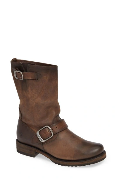 Frye 'veronica' Short Boot In Brown Leather