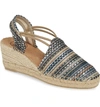 Toni Pons Tania Espadrille Wedge In Taupe Fabric