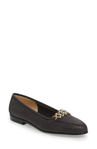 Amalfi By Rangoni Oste Loafer In Graphite Printed Nubuck