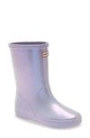 Hunter Kids' First Classic Nebula Waterproof Rain Boot In Pulpit Purple