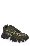 Prada Lug Sole Sneaker In Militare