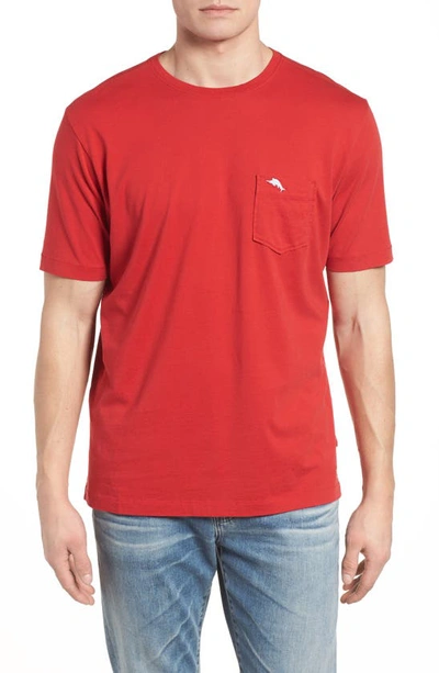 Tommy Bahama 'new Bali Sky' Original Fit Crewneck Pocket T-shirt In Regal Red