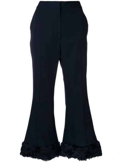 Stella Mccartney Fur Free Fur Malina Trousers In Blue