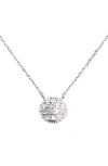 Dana Rebecca Designs Lauren Joy Diamond Disc Pendant Necklace In White Gold