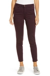 Wit & Wisdom 'ab'solution High Waist Ankle Skinny Pants In Mb-malbec