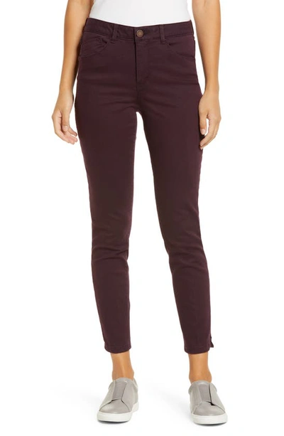 Wit & Wisdom 'ab'solution High Waist Ankle Skinny Pants In Dark Byzantium