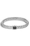 John Hardy Classic Chain 7.5mm Bracelet In Black Sapphire