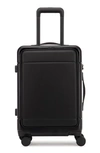 Calpak Hue 22-inch Front Pocket Carry-on Suitcase In Black