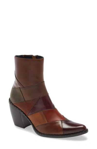 Jeffrey Campbell Caballeros Western Boot In Brown Multi