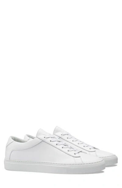 Koio Men's Capri Tonal Leather Low-top Sneakers In Triple White