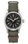 Hamilton Khaki Field Mechanical Nato Strap Watch, 38mm In Green/ Black/ Silver