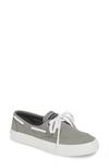 Sperry Crest Boat Sneaker In Grey Fabric