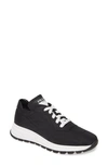 Prada Nylon Trainer Sneaker In Black Nylon