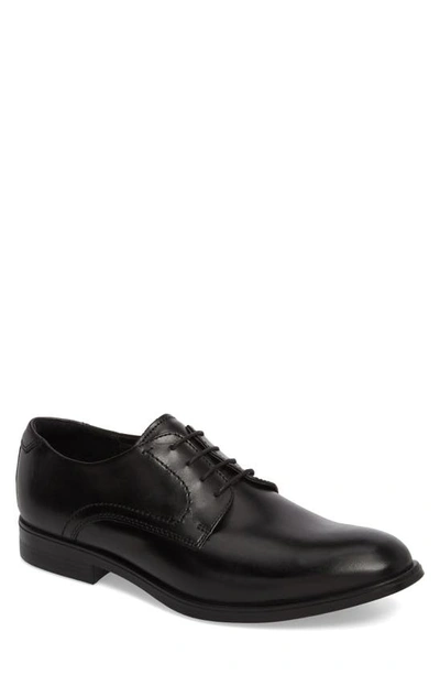 Ecco Melbourne Plain Toe Derby In 01001black