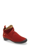 Softinos By Fly London Farah Bootie In Red/ Tan Leather