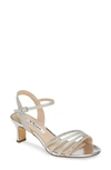 Nina Nelena Strappy Kitten Heel Sandal In Gold