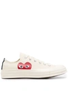 Comme Des Garçons Chuck Taylor Red Heart Low-top Sneakers In White