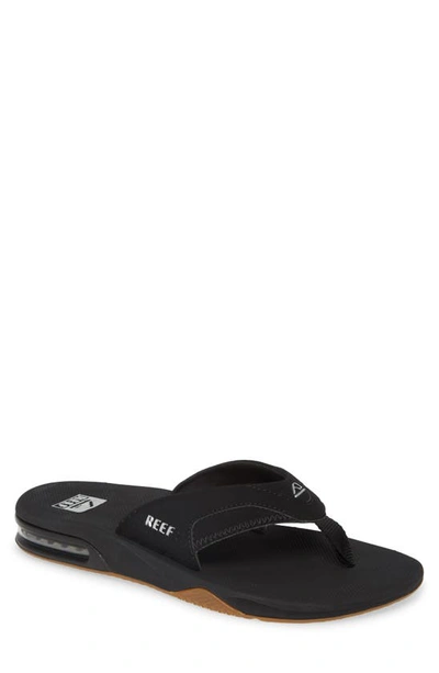 Reef Fanning Low Flip Flop In Black/ Black