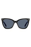Marc Jacobs 54mm Cat Eye Sunglasses In Black / Grey