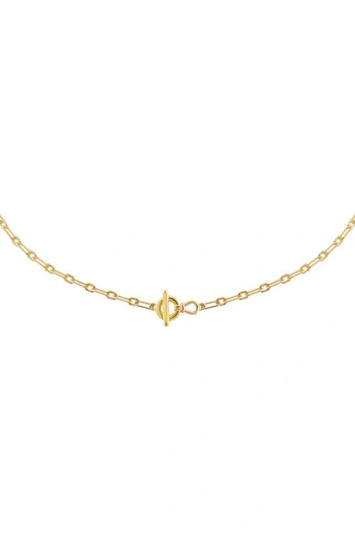 Adinas Jewels Toggle Link Choker Necklace In Gold
