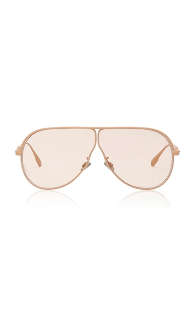 Dior Camp Aviator-style Metal Sunglasses In Pink