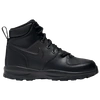 Nike Big Kids' Manoa Leather Boots In Black/black/black