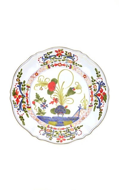 Moda Domus Set-of-four Porcelain Dinner Plates In Multi